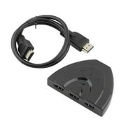 3 Port HDMI Switch 3 IN 1 OUT 1080P Hub V1.3B Or V1.4B HDMI Switch Switcher Splitter Adapter Cable For HDTV XBOX PS3