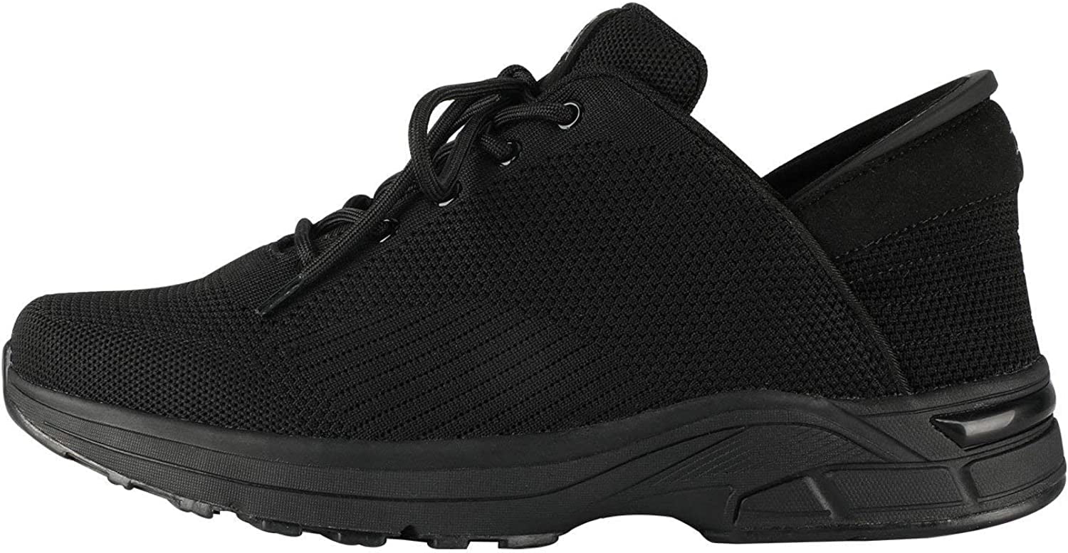Zeba Men's Jet Black Size 8.5 Hands Free SlipOn Walking Shoes