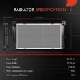 thumbnail image 2 of A-Premium Engine Coolant Radiator Assembly Compatible with Chevrolet Silverado 2500 & GMC Sierra 2500, 1999-2000, 6.0L, Manual Transmission, Replace# 52486597, 2 of 8