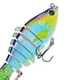 thumbnail image 3 of Cucharas Cebos Señuelos de pesca duros 2 anzuelos Junta de plástico ABS Señuelo para truchas Bass Walleyes Tipo 3, 3 of 7