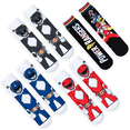 thumbnail image 2 of Cool Socks – Mighty Morphin Power Rangers Gift Pack – 8-Pack Novelty Crew Socks Value Bundle – Size, 2 of 6