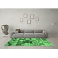thumbnail image 3 of Ahgly Company Indoor Rectangle Oriental Emerald Green Industrial Area Rugs, 5' x 8', 3 of 4