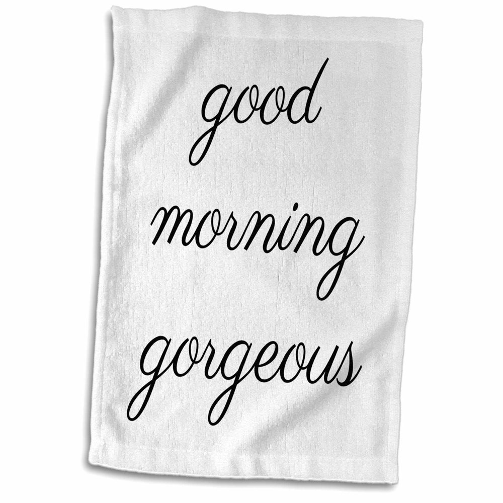 3dRose Good morning Towel, 15 by 22inch