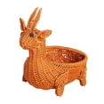 thumbnail image 4 of Siruishop Animal Shape Woven Basket Container Lightweight for Living Room Coffee Table Sheep, 4 of 8