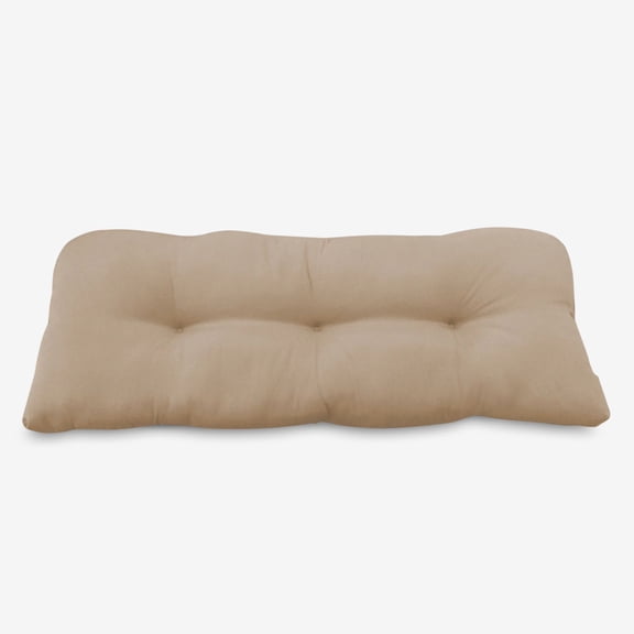 BrylaneHome Bh Performance Fabric Tufted Wicker Settee Cushion