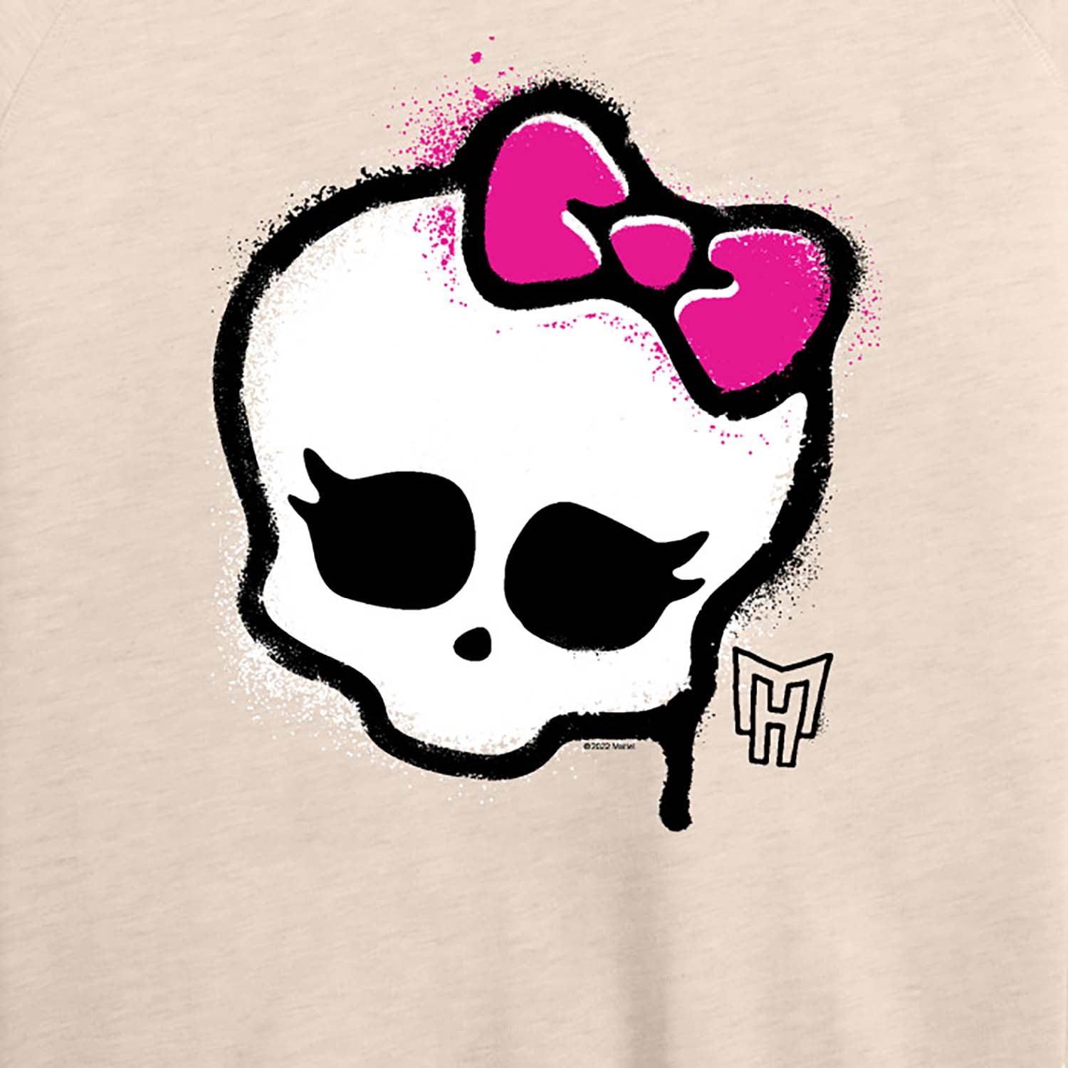 Monster High - Skull Graffiti Logo - Women's Lightweight French Terry Long Sleeve Shirt