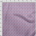 thumbnail image 3 of oneOone Cotton Poplin Light Purple Fabric Cartoon Face & Polka Dot Quilting Supplies Print Sewing Fabric By The Yard 42 Inch Wide, 3 of 4
