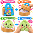 thumbnail image 4 of Dumpling Squishy Plush, 2026 Plush Squishy Dumpling, 1Pcs Surprise Squishies Toys, Stress Relief Sensory Fidget Toy for Anxiety Relief Hand Relax, Birthday Gifts, 4 of 6