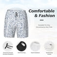 thumbnail image 3 of Fotbe Fitness Guru Men’s Swim Trunks Quick Dry Swim Shorts Board Shorts with Mesh Lining-Large, 3 of 9