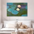 thumbnail image 2 of Elephant Stock Nympheas 1897-1898 Wall Art - Horizontal Canvas Wall Art - Living Room Wall Decor - Floral And Botanical Canvas - Teal And Purple Decor By Claude Monet - 48" x 32", 2 of 8