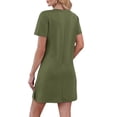 thumbnail image 4 of CIENVNSTG Women V-Neck Sampeel Dresses Sundresses Fashion Clothing Summer Casual Business Elegant Classy Work Clothes Vacation Dress 2026 Army Green S, 4 of 6