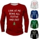 thumbnail image 4 of Amzcrzy - Sudadera Para Hombre, Informal, Con Estampado Navideño, Manga Larga, Cuello Redondo, Deportiva, A La Moda, Color Rojo, L, 4 of 4