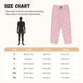 thumbnail image 3 of Balery Irregular Plaid Pantalones de pijama para mujer, pijamas ultraligeros, pantalones de estar por casa-Small, 3 of 6