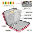 thumbnail image 4 of Haosy Accordion File Organizer Zipper Binder 500 Sheet 6-Tab Expanding File Folder Multi-Pocket 1.2 Inch 3 Ring Lovely Strawberry, 4 of 7