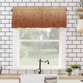 thumbnail image 4 of Maple Leaf Valances for Windows Fall Leaves Gradient Brown Background Rod Pocket Curtain Valance Window Treatment Short Curtains for Kitchen Living Room, 54"x18", 4 of 5