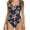 A-e-Black, variant on Floral Swimsuit for Women One-Piece High Cut Swimwear Monokinis Tummy Bathing Suit Sport Backless Beachwear Teens Lady One-Piece Swimsuits M
