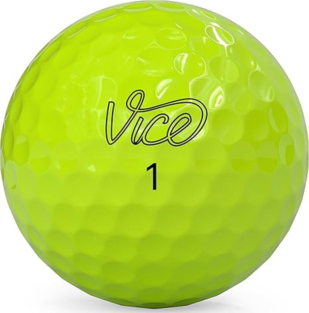 (4 pack) Vice Drive Golf Balls, Yellow 12pk