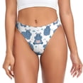 thumbnail image 1 of Fotbe Cute Hippos Tanga Sin Costuras para Mujer con Estampado – Panties Invisibles, Transpirables y Cómodos para Uso Diario-X-Small, 1 of 6