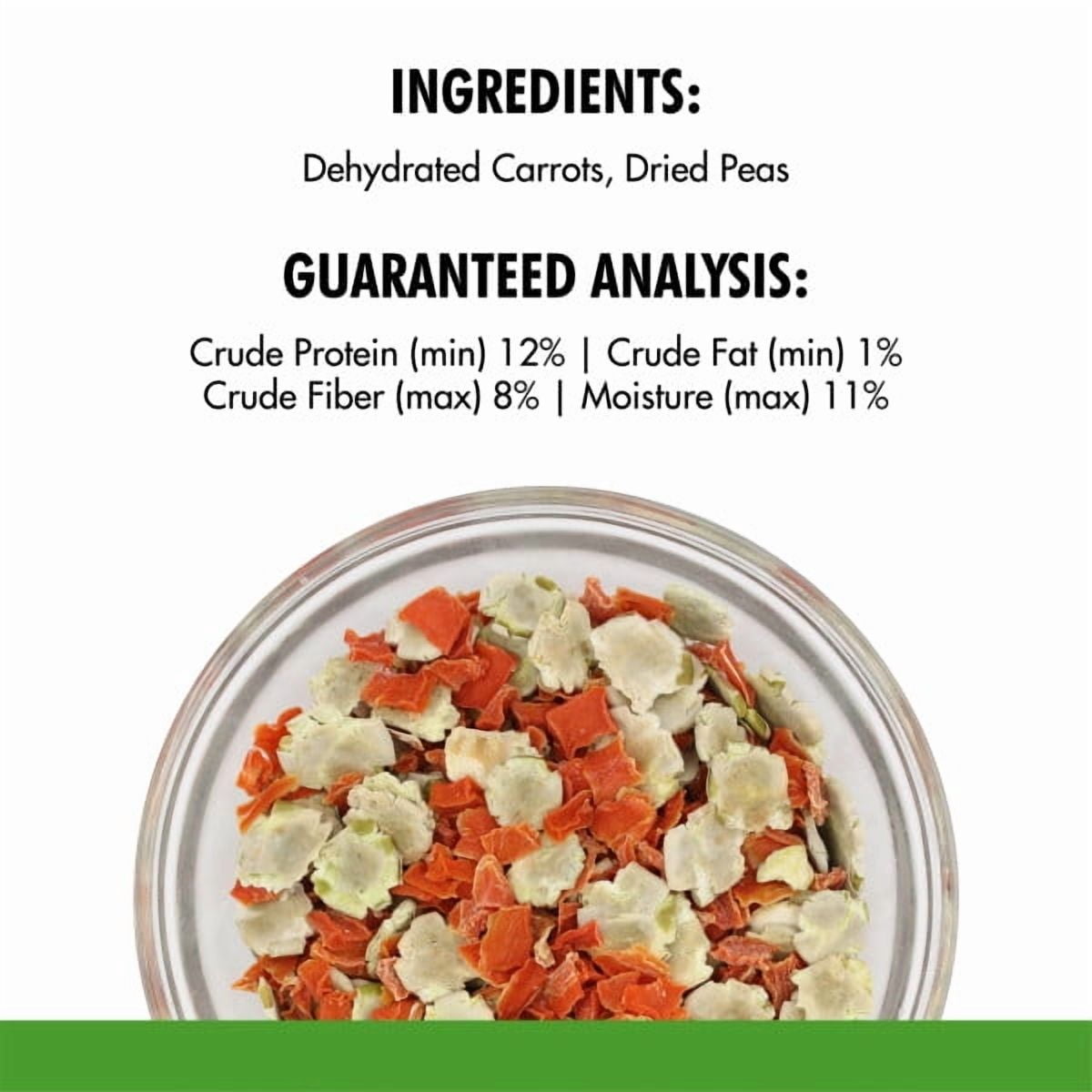 (3 pack) MENU Peas & Carrots Treat for Pet Rabbits, Guinea Pigs, and Hamsters, 3 ounce