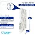thumbnail image 4 of 14x25x1 Pleated MERV 13 Furnace Filter, Case of 6 – (Actual Size:13-1/2" x 24-1/2" x 3/4") - Protective Furnace Air Filter for Clean, Healthy Air - Efficient, Home Climate Control HVAC Filters, 4 of 8