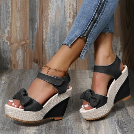 

Sandals Sandals For Women Ladies Fashion Solid Wedges Casual Shoes Roman Platform Sandals