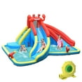 thumbnail image 1 of Costway Inflatable Water Slide Crab Dual Slide Bounce House Splash Pool W/ 950W Blower, 1 of 10