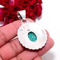 thumbnail image 4 of Amazonite - Colorado Mines 925 Sterling Silver Bali Pendant 2.22" P96147, Christmas Gift, 4 of 4