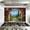 Color 2, variant on Kitchen Backsplash Peel and Stick Wall Mural Stone Archway Blooming Flowers Mediterranean Garden Pool Removable Mural 35.4"W x 23.6"H, Oil Proof Wallpaper for Fireplace & Behind Stove
