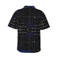 thumbnail image 4 of Xecao Mathematica Science print Hawaiian shirt - a stylish short-sleeve button-down for men, perfect for casual beach and tropical outings., 4 of 9