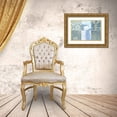 thumbnail image 3 of Vision Studio 32x23 Gold Ornate Wood Framed with Double Matting Museum Art Print Titled - Blue Textures I, 3 of 4
