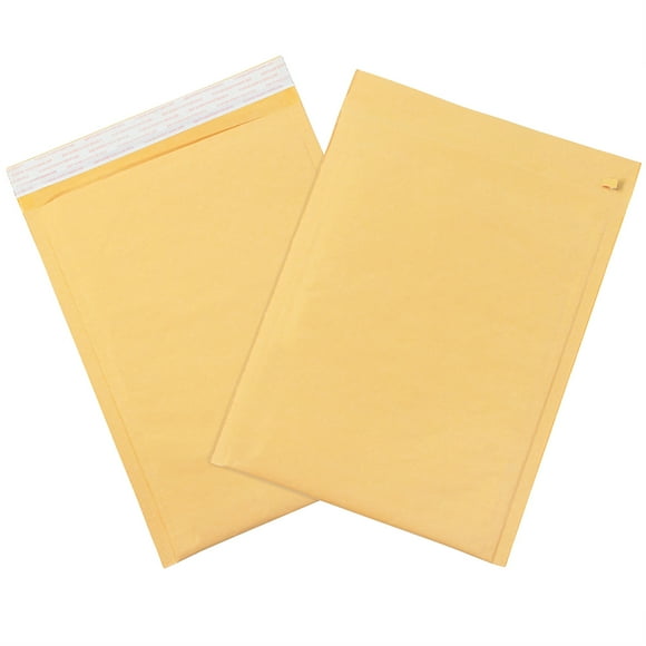 Aviditi Kraft Bubble Mailers #5, 10 1/2" x 16", Self-Seal with Tear Strip Opening, Padded Envelopes for Packing, Mailing and Shipping, Case of 25
