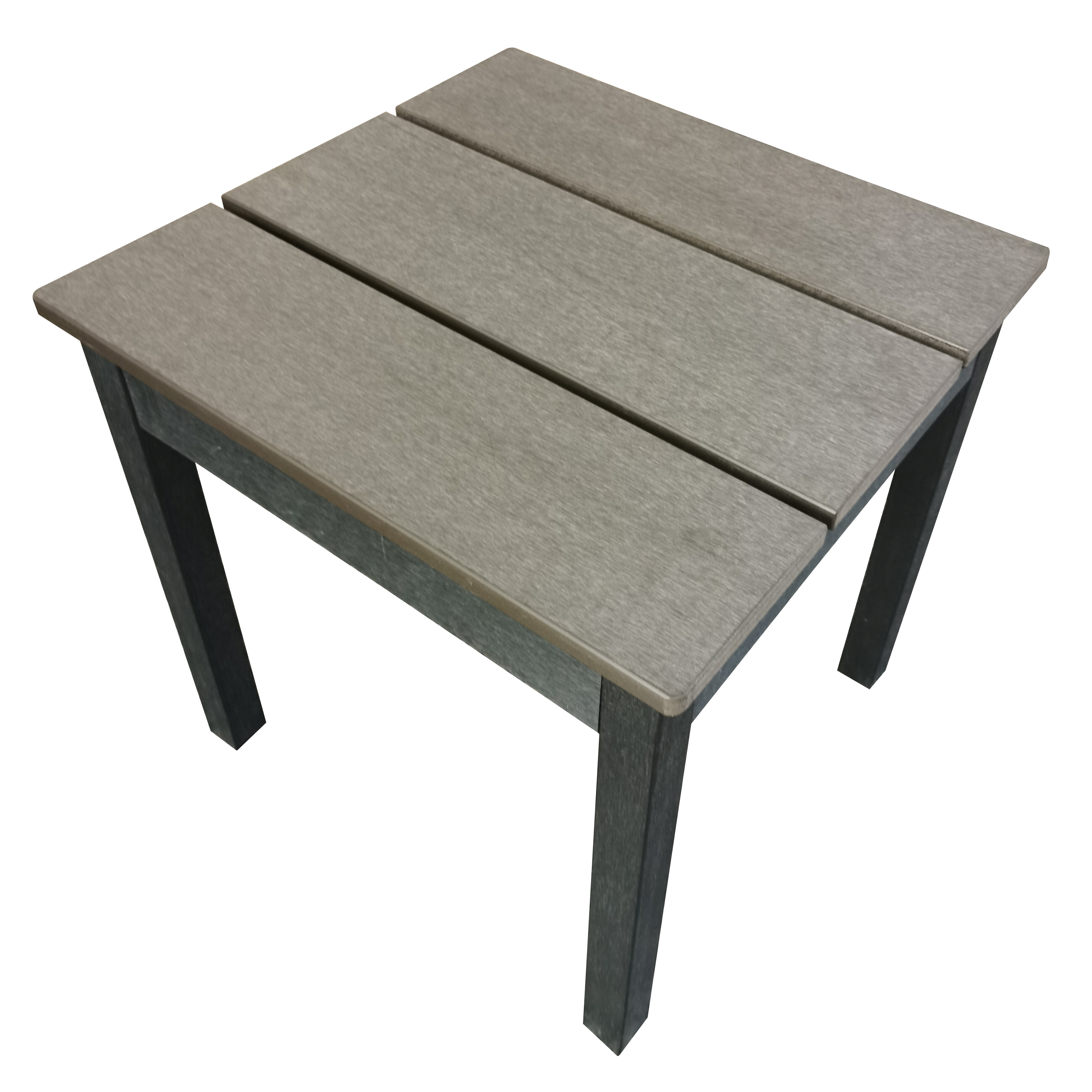 Outdoor All-Weather Polystyrene Wood Layton 3pcs Adirondack Set,,Black & Grey Two tone finish