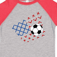 thumbnail image 4 of Inktastic Soccer Ball, Net with American Flag Colors Boys or Girls Toddler T-Shirt, 4 of 5