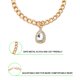 thumbnail image 3 of Desiderio Collar de gato con colgante de diamantes de imitación en forma de corazón, ligero y ajustable, con diamantes brillantes, linda niña, boda, fiesta de cumpleaños, 3 of 5