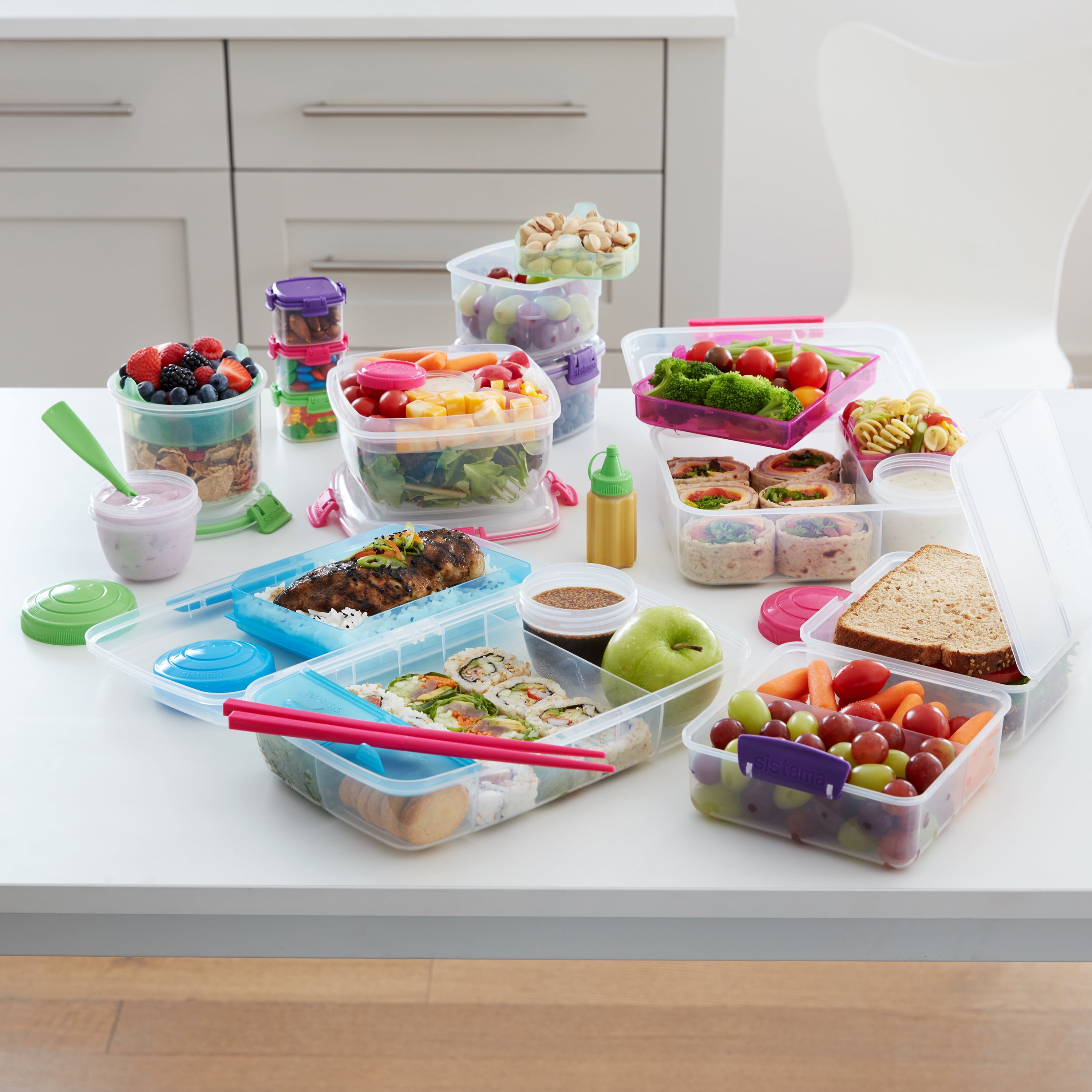 Sistema Lunchbox w. Cutlery - Breakfast To Go - 530 mL - Turquoi