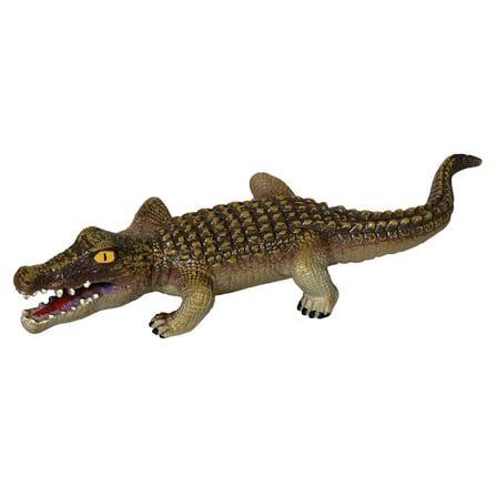 Soft Ark Replicas - Alligator from Deluxebase. Large Realistic Animal Figurines, Soft Eco-Friendly Kids Toys, Jumbo Wild Animal Toy for Imaginative Play.