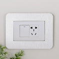 thumbnail image 4 of Pegatina decorativa para interruptor, cubierta protectora, luz de lujo, moderna, simple, de color sólido, placa de aluminio acrílico, marco de enchufe, 4 of 6