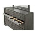 thumbnail image 2 of Traditional Matrix Queen 4 piece Storage Bedroom Set in Gray made with Wood, 2 of 7