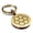 Gold, variant on Stainless Steel Sacred Geometry Egg of Life Round Medallion Keychain Circle Ring