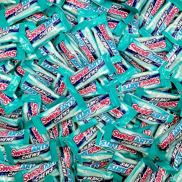 Sweetarts Chews Taffy Candy Cherry Flavored Tangy and Stretchy Snack