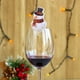thumbnail image 4 of Decoraciones navideñas, adornos navideños, regalos navideños, tarjeta de decoración de copa de vino tinto de Navidad, gorro de Papá Noel, tarjeta de fiesta, decoración de copa de vino, centro comercia, 4 of 5