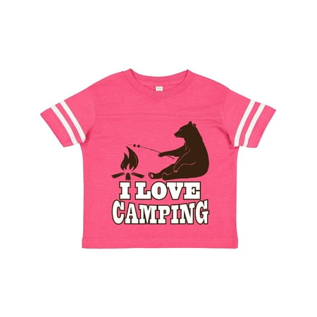 

Inktastic Campfire Bear I Love Camping Gift Toddler Boy or Toddler Girl T-Shirt