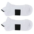 thumbnail image 4 of Sport Running Sock, Comfortable Combed Cotton Socks  For Exercise For Reducing Ankle Pressure White+Black, 4 of 8