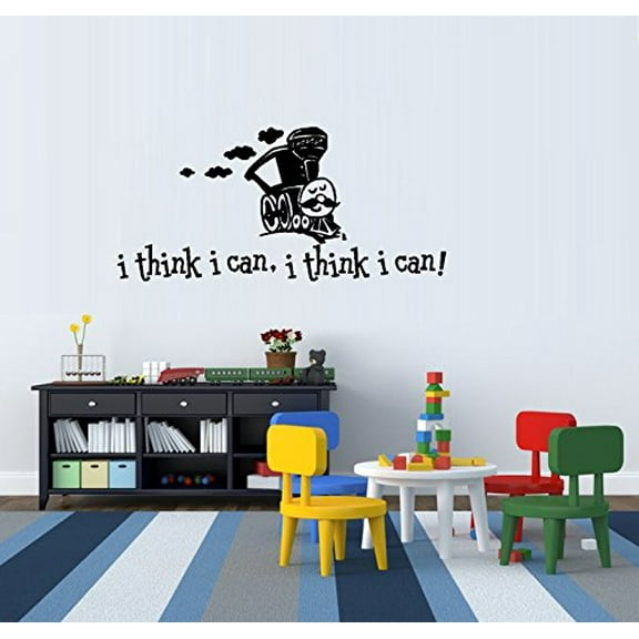 I Think I Can, I Think I Can ~ WALL Decal , HOME DECOR 13" X 27" LRG
