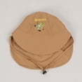 thumbnail image 6 of Oiyii Toddler Girls Water‑Repellent Bucket Hats Crocodile Embroidered Hiking Sun Hats, Khaki, 6 of 7