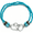 blue, variant on Ankle Bracelets for Women Waterproof Elastic Heart Anklet Stretchy Ankle Bracelets Colorful Beaded Anklets Boho Ankle Bracelets Silver Beach Anklet Jewelry Accessories for Summer