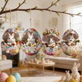 thumbnail image 5 of OutmaxHome 8 Pack Easter Eggs Decorations Wooden Hanging Ornaments Colorful for Easter Basket Tree Decor Party Favors Supplies, 5 of 6