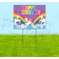 thumbnail image 1 of Happy Birthday (18" x 24") Yard Sign, Includes Metal Step Stake, 1 of 6