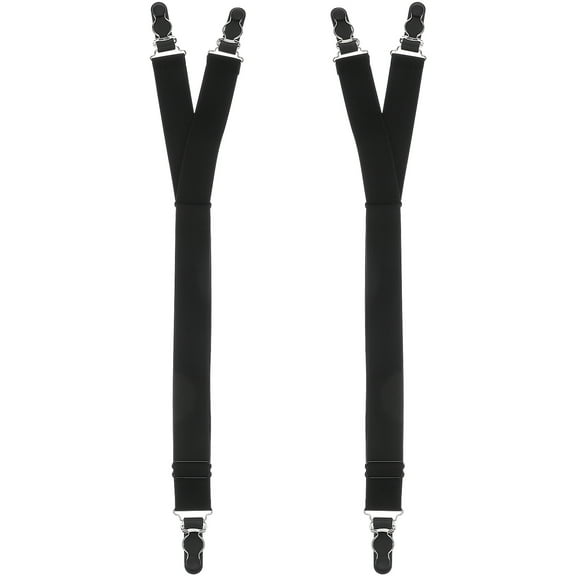 LITINKIMI Shirt Stays Adjustable Elastic Straps Men Shirt Stays Garter with Non-Slip Locking Clips Men Accessories Holder Straps for Men Women Military or Professional