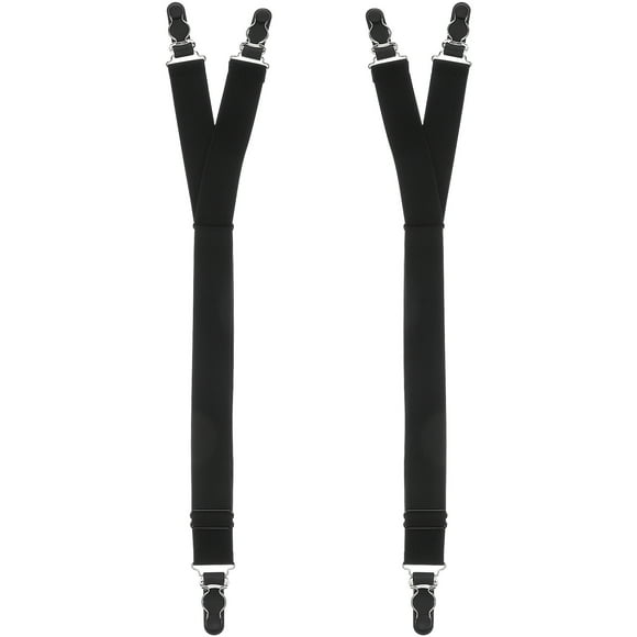 icolorfuled Shirt Stays, Adjustable Elastic Straps Men Shirt Stays Non-Slip Locking Clamps Shirt Stays Shirts Holder For Men Women